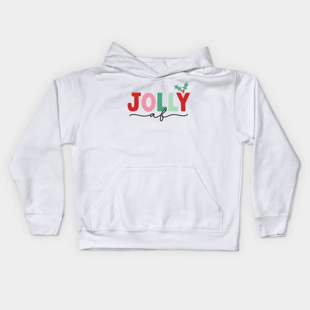 Jolly AF Kids Hoodie by MZeeDesigns